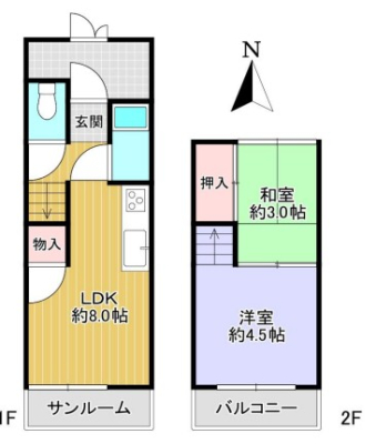 ���Ɍ��쐼�s����1���ڂ̌ˌ����݂̊Ԏ��}