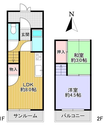 ���Ɍ��쐼�s����1���ڂ̌ˌ����݂̊Ԏ��}